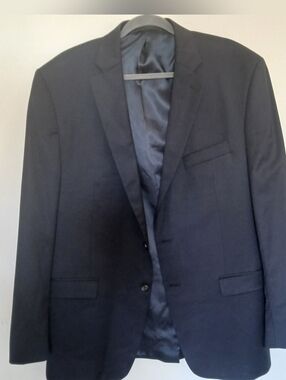 Ralph Lauren Navy Blue Wool Blazer